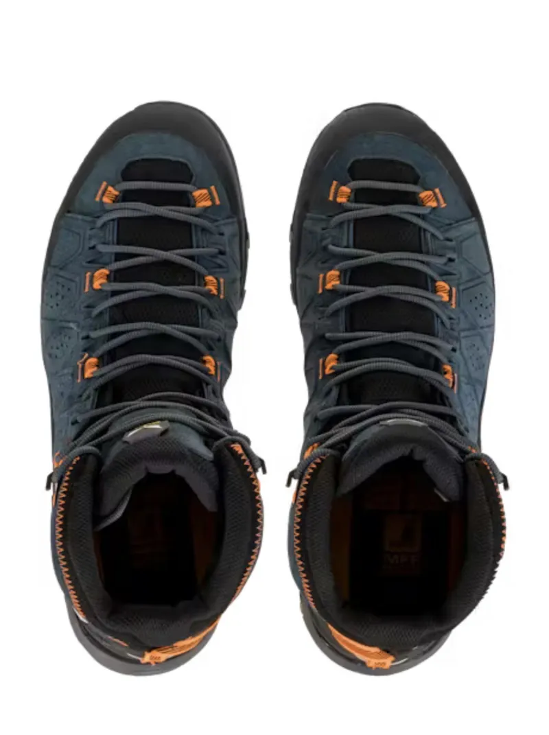 SALEWA Alp Trainer 2 Mid Gore-Tex Waterproof Boot in Dark Denim/Fluo Orange-2