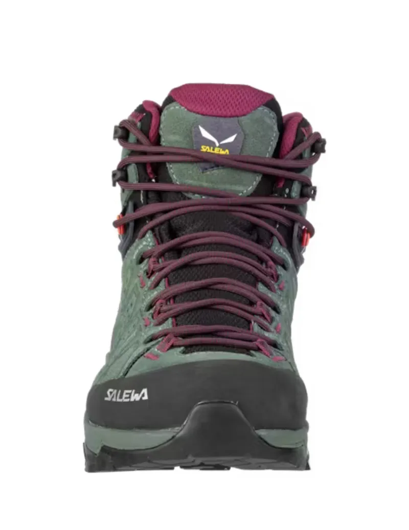 SALEWA Women's Alp Trainer 2 Mid Gore-Tex Waterproof Boot in Duck Green/Rhododendon-4