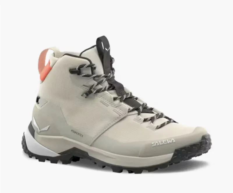 SALEWA Women's Puez 2 Mid PowerTex Waterproof Boot in Oatmeal/Outmeal