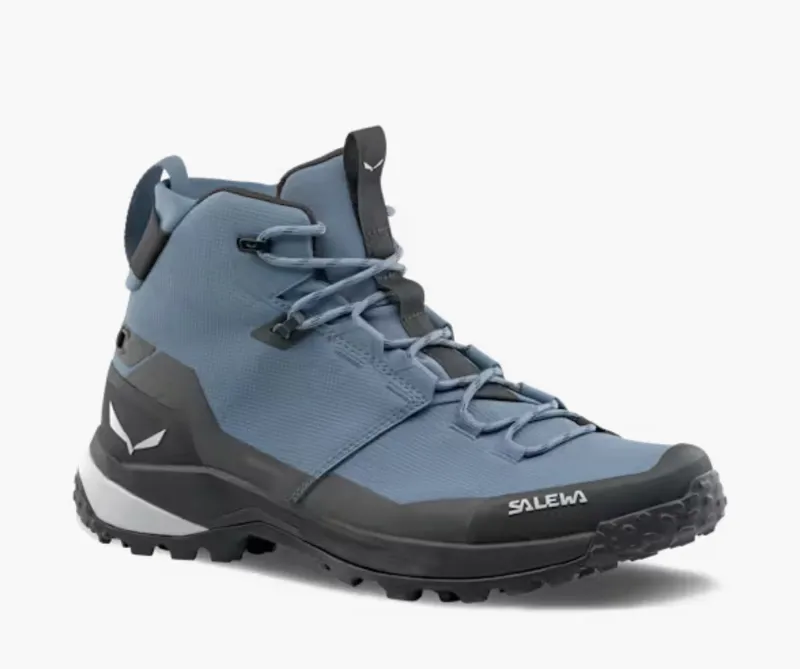 SALEWA Puez 2 Mid PowerTex Waterproof Boot in Java Blue and Black