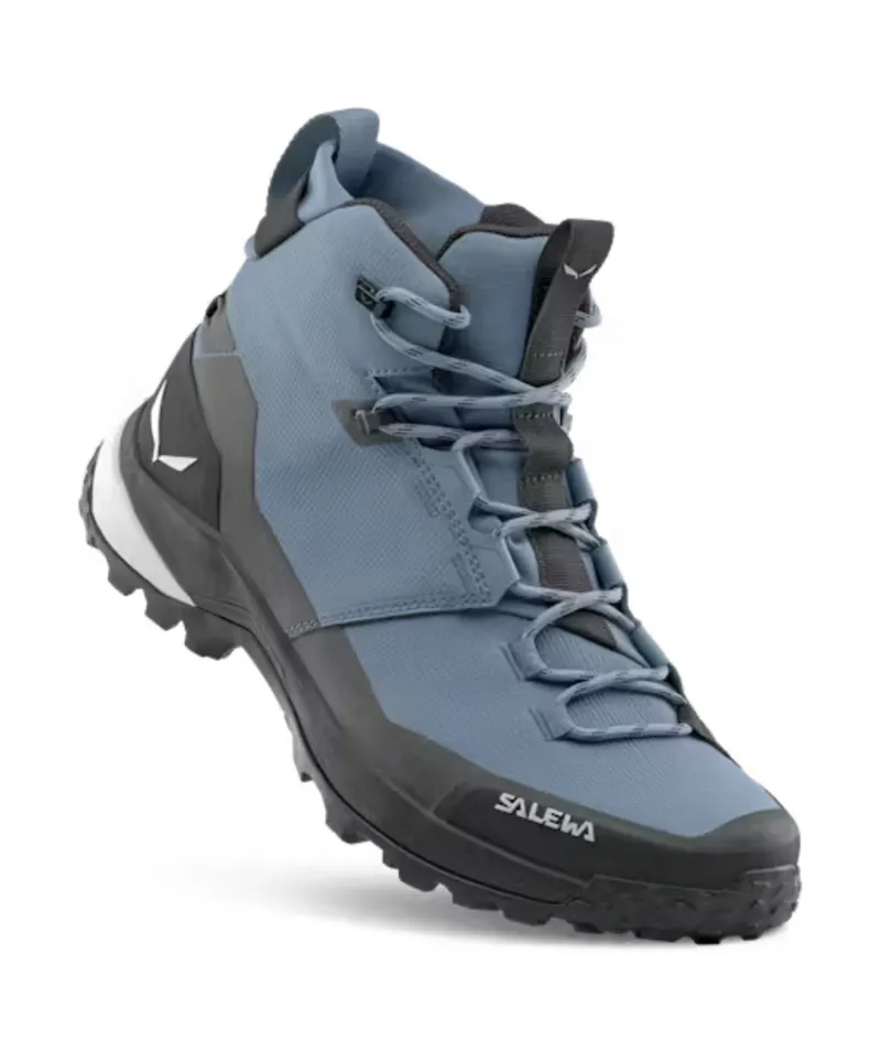 SALEWA Puez 2 Mid PowerTex Waterproof Boot in Java Blue and Black-3