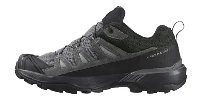 Salomon X Ultra 360 Leather Gore-Tex Waterproof Shoe in Sharkskin/Castle rock-2