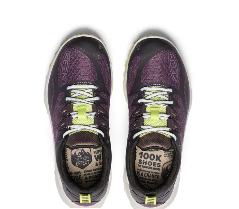 Keen Zionic Women's Waterproof Shoe in Plum Perfect/Daiquiri Green-2