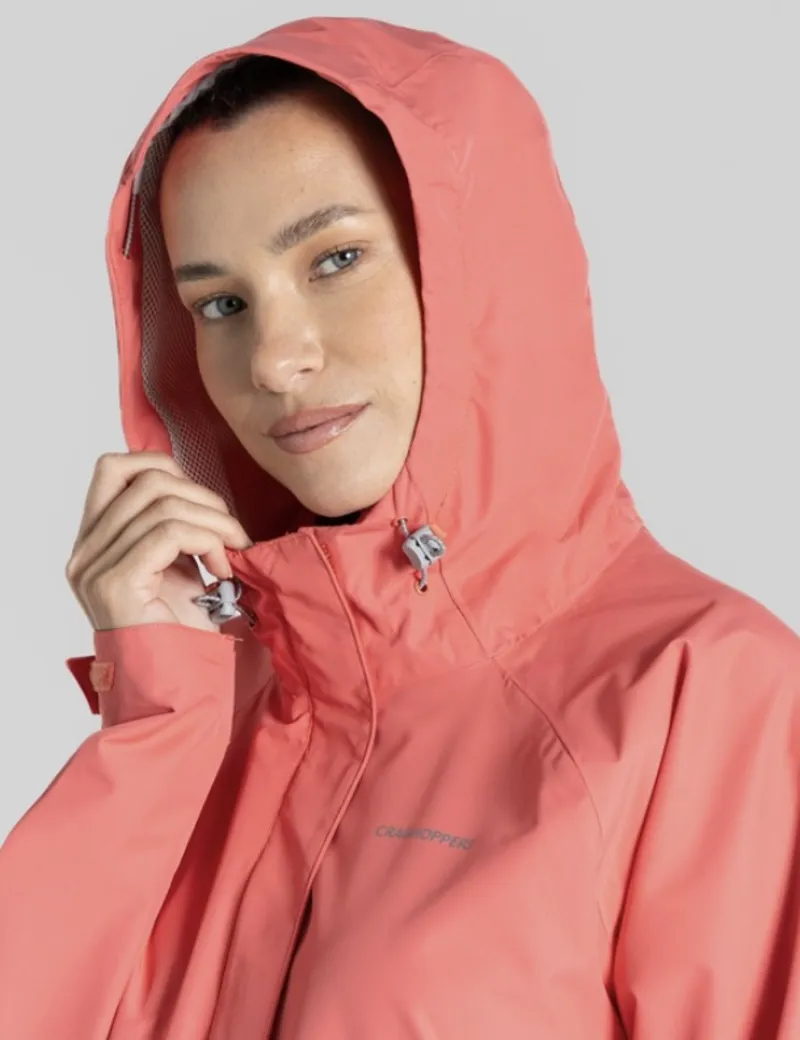 Craghoppers Women's Ossus Waterproof Jacket in Deep Coral-5