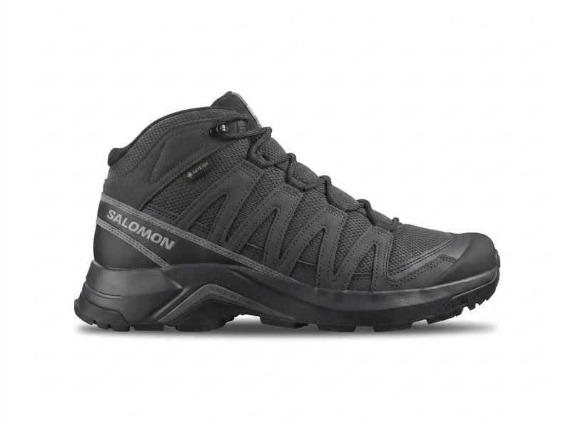 SALOMON X Adventure Recon Mid Gore-Tex Waterproof Boot in Asphalt/Phantom/Castlerock