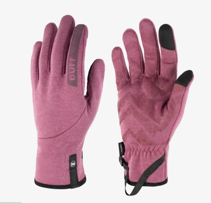 Buff Tech Fleece gloves in TF Pink