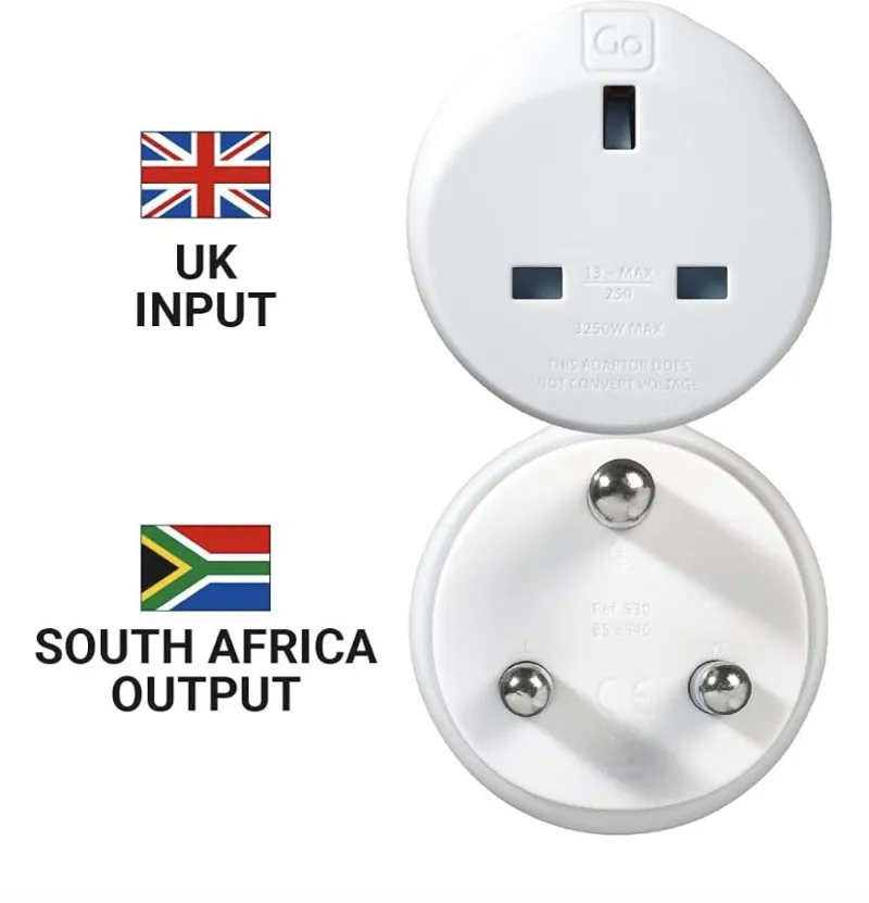 Go Travel UK-S Africa Adaptor