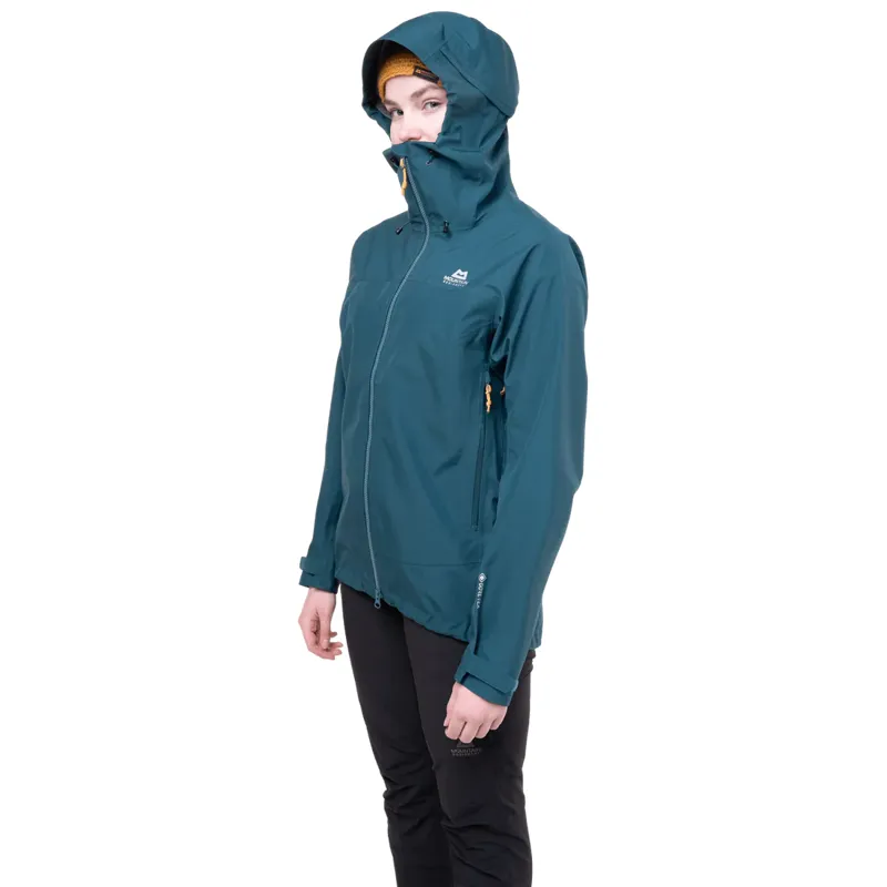 MOUNTAIN EQUIPMENT Women's Saltoro Gore-Tex Waterproof Jacket in Amethyst/Medieval-6