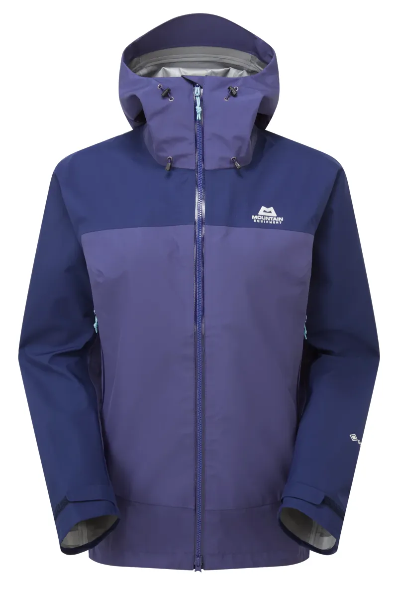 MOUNTAIN EQUIPMENT Women's Saltoro Gore-Tex Waterproof Jacket in Amethyst/Medieval