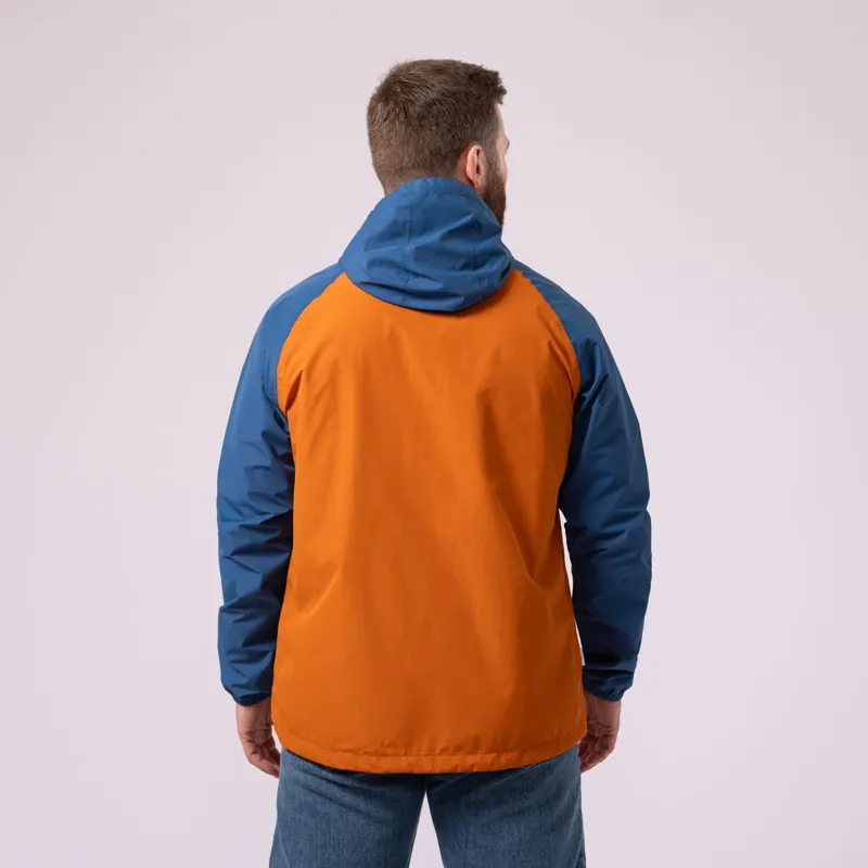 MAC IN A SAC Nomad Waterproof Kagoul in Blue/Burnt Orange-2