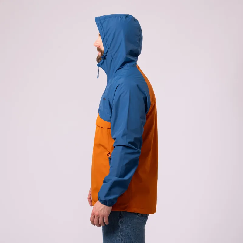 MAC IN A SAC Nomad Waterproof Kagoul in Blue/Burnt Orange-3