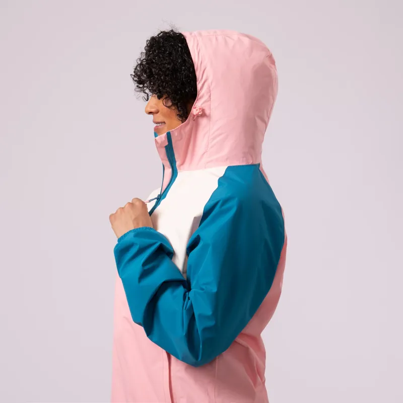 MAC IN A SAC Nomad Women's Waterproof Kagoul in Teal/Pink-2