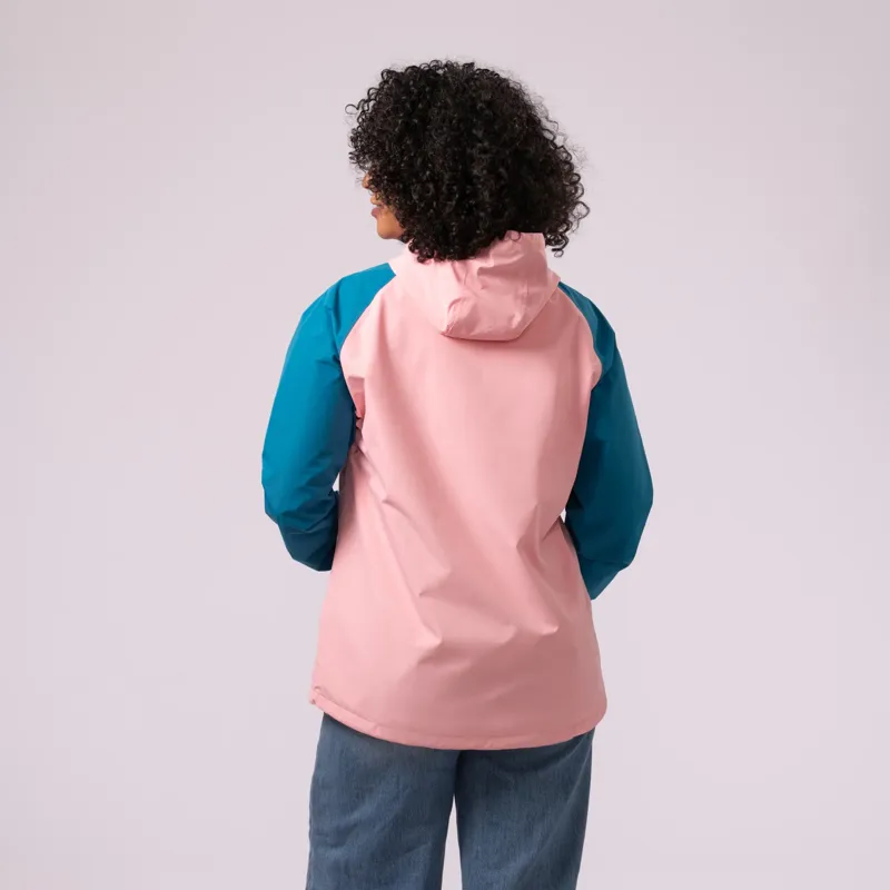MAC IN A SAC Nomad Women's Waterproof Kagoul in Teal/Pink-1