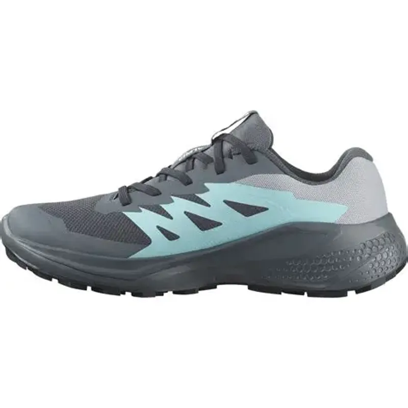 SALOMON Womens Alphaglide Gore-Tex Waterproof Shoe in Turbulance/Aruba Blue/Dark Navy-1
