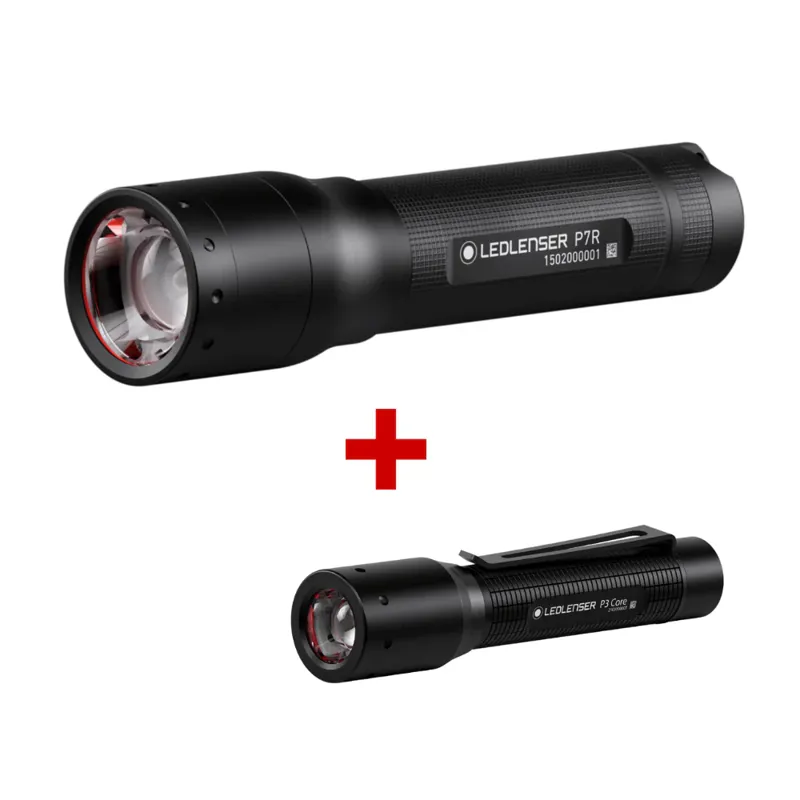 LED LENSER P7 Core Rechargeable and P3 Core torch Set