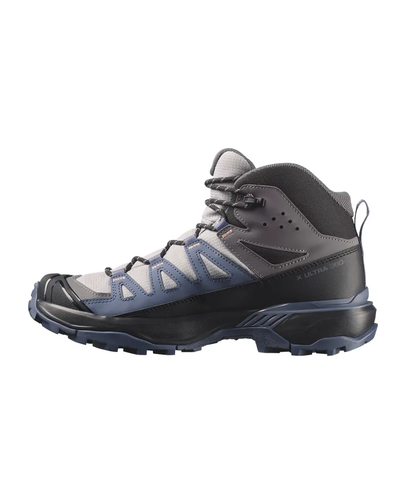 SALOMON Women's X Ultra 360 Mid Gore-Tex Waterproof Boot in Alloy/Grisaille/Black-2