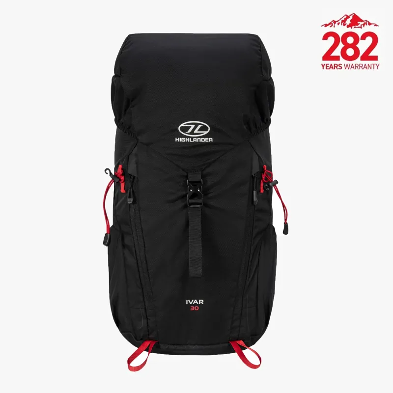 HIGHLANDER Ivar 30 Litre Backpack in Black