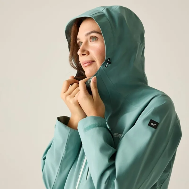 REGATTA Women's Birchdale Waterproof Jacket in Ivy Moss-3