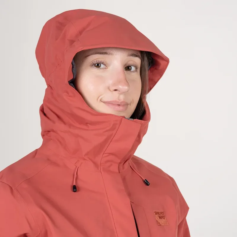 SPRAYWAY Women's Era Gore-Tex Waterproof Jacket in Red Earth-2