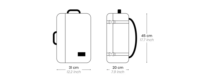 CABIN ZERO Classic 44 Litre Cabin Backpack in Sangria Red-8