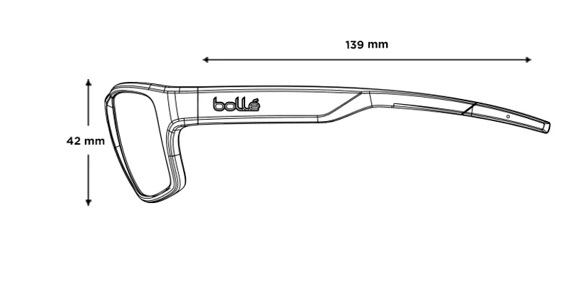 BOLLE Status Med Sunglasses Black Matte - TNS Polarized-4