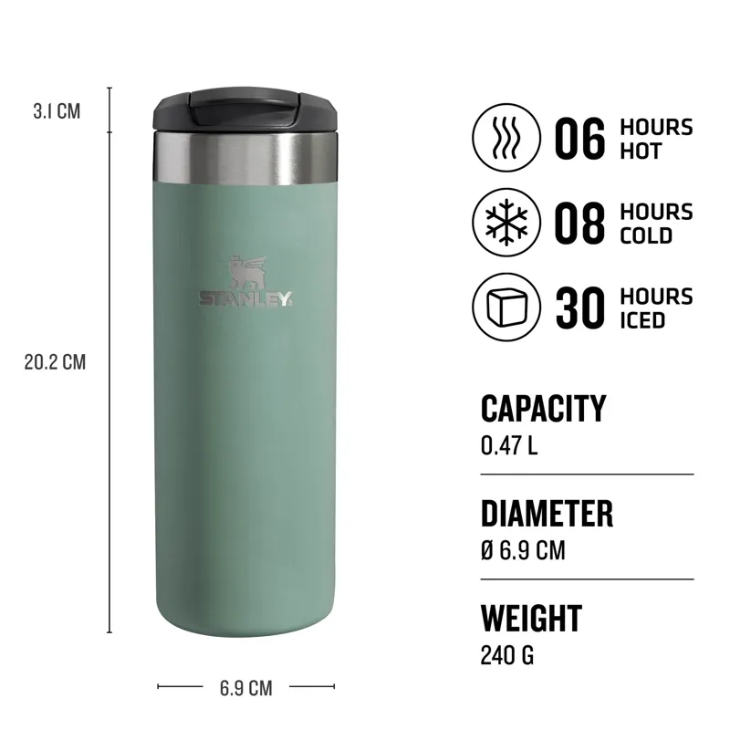 STANLEY Aerolight Travel Mug 0.47L in Green -1