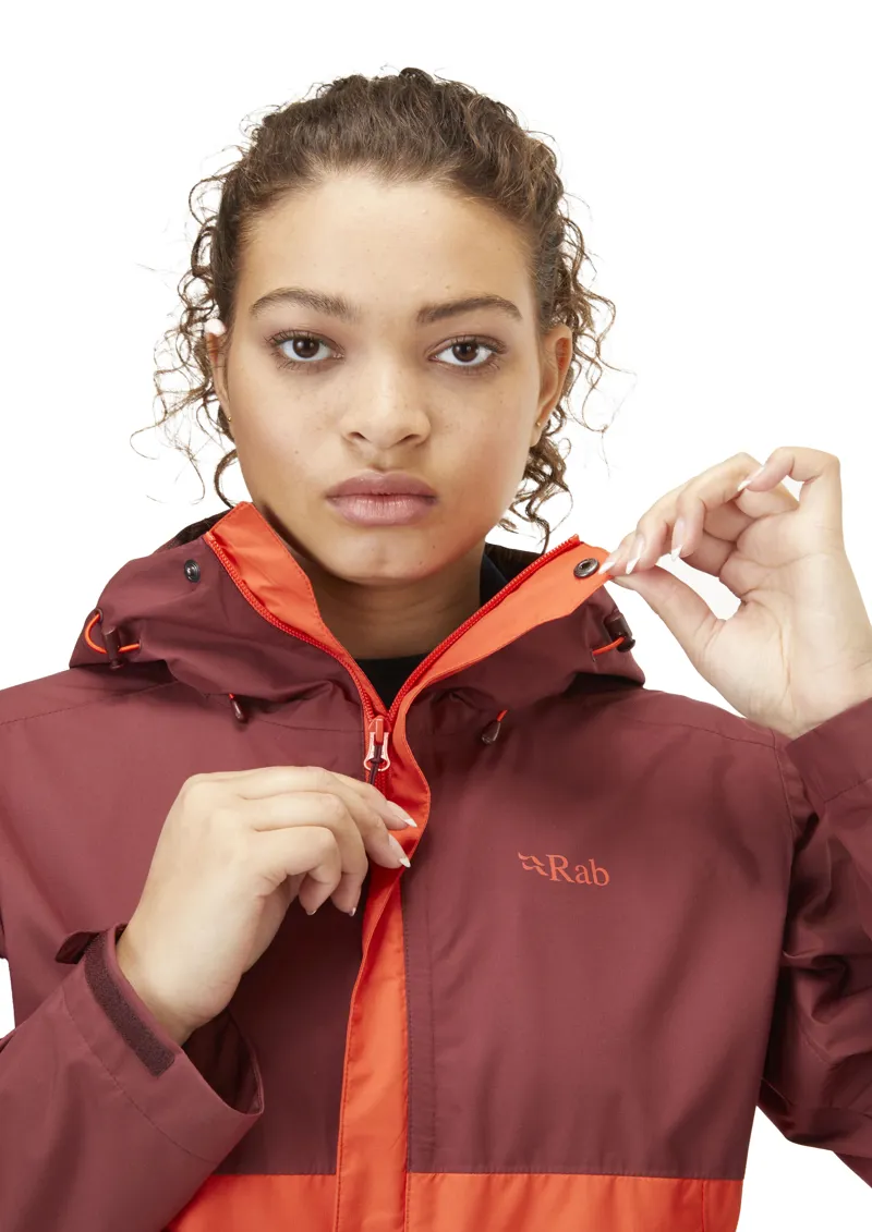 Womens red rab jacket sales