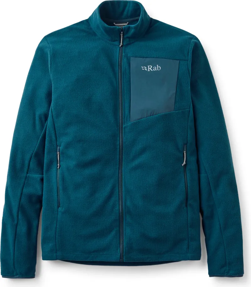 RAB Tecton Lightweight Fleece Jacket in Tempest Blue