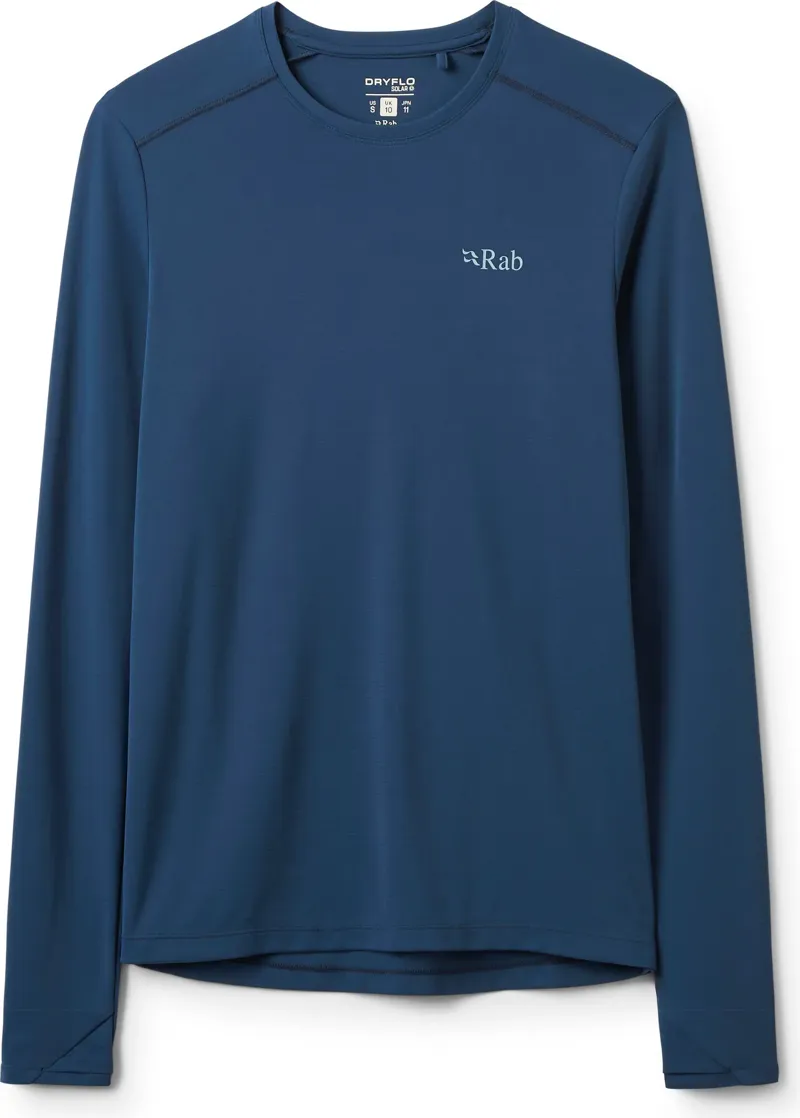 RAB Force Women's UPF40 Long Sleeve T-shirt in Tempest Blue