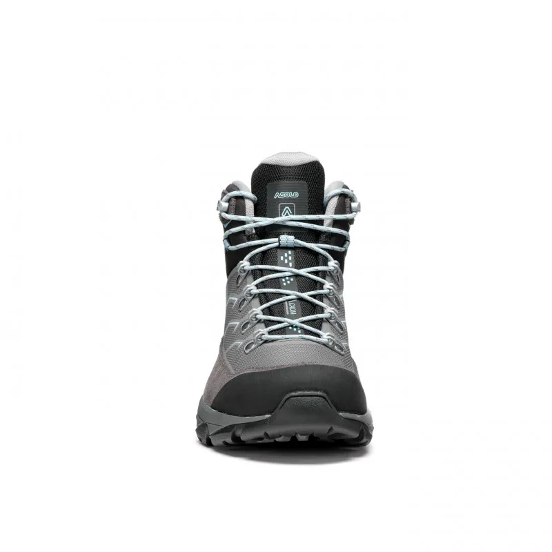 ASOLO Women's Acadia Mid GORE-TEX Waterproof Boot in Graphite/Sky Blue-1