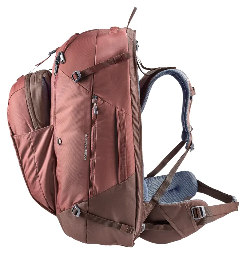 DEUTER Women's Acess Pro 60 Litre SL in caspia-raisin-3