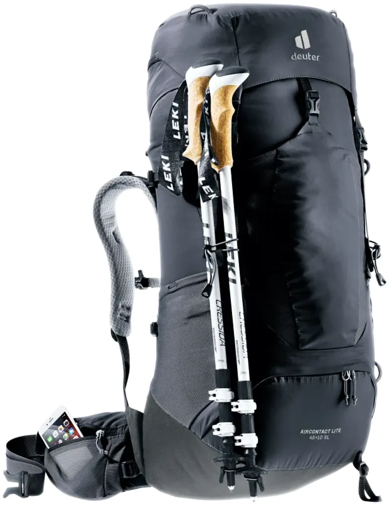 DEUTER Women's Aircontact Lite 45+10 SL in Black-Graphite-4