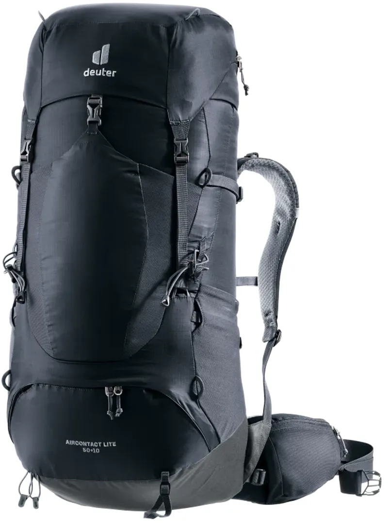 DEUTER Aircontact Lite 50+10 in Black-Graphite