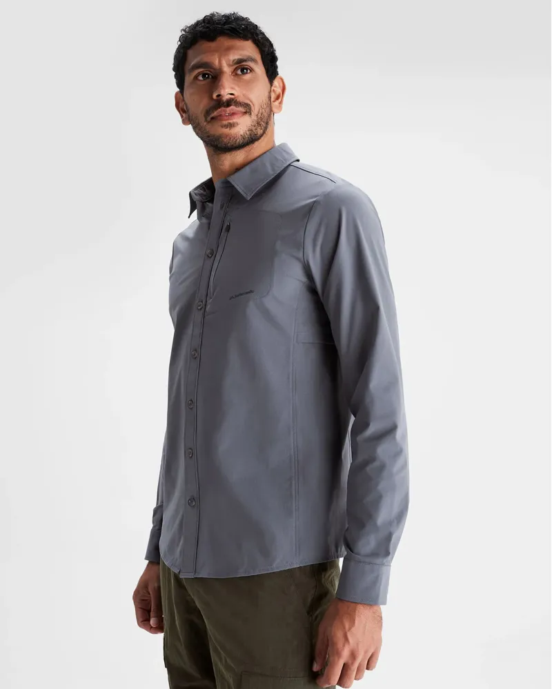 KATHMANDU Sun Breaker UPF50+ Long Sleeve Trekking Shirt in Light Navy-2