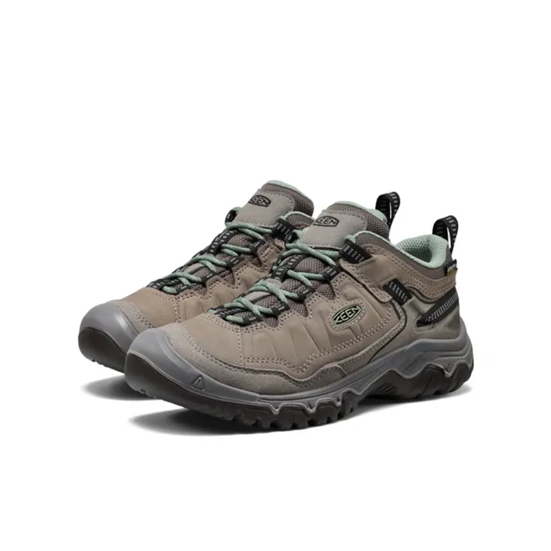 KEEN Women's Targhee IV Waterproof shoe in Steel Grey/Lily pad-1