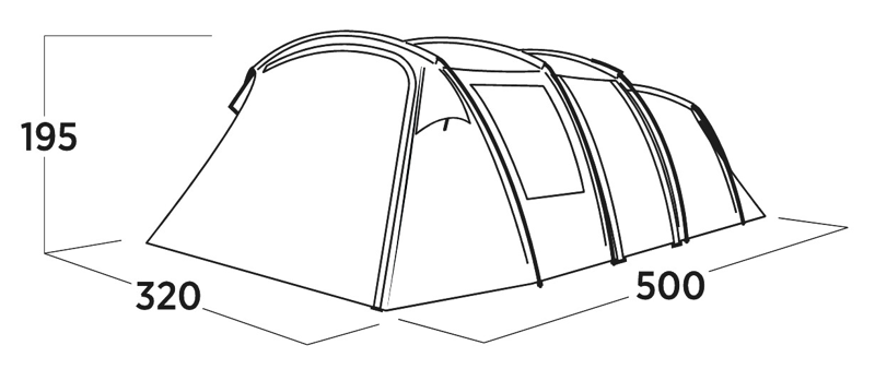 EASY CAMP Hamra 5 Person Family Tent-5