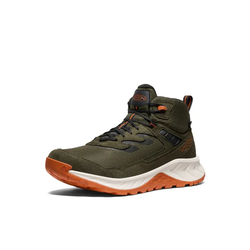 KEEN Hightrail Mid Waterproof Boot in Forest Night/Gold Flame-2