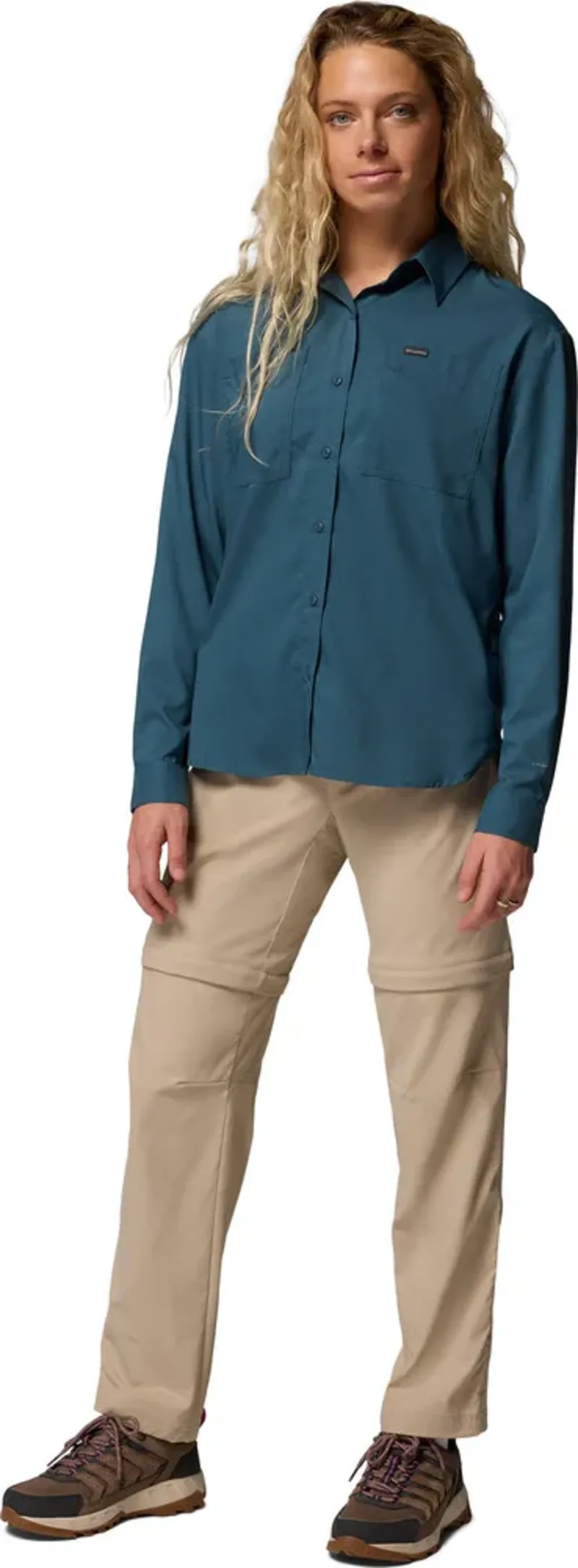 COLUMBIA Women's Leslie Falls Convertible Hiking Pant in Fossil-7