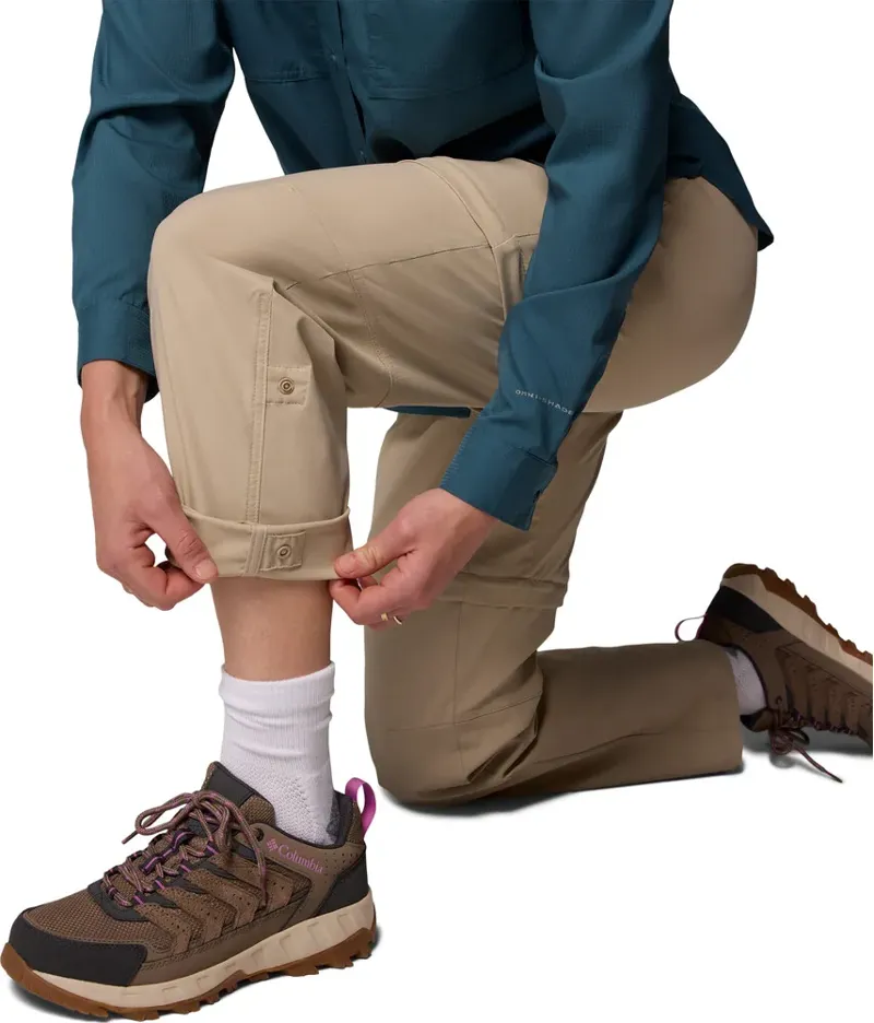 COLUMBIA Women's Leslie Falls Convertible Hiking Pant in Fossil-6