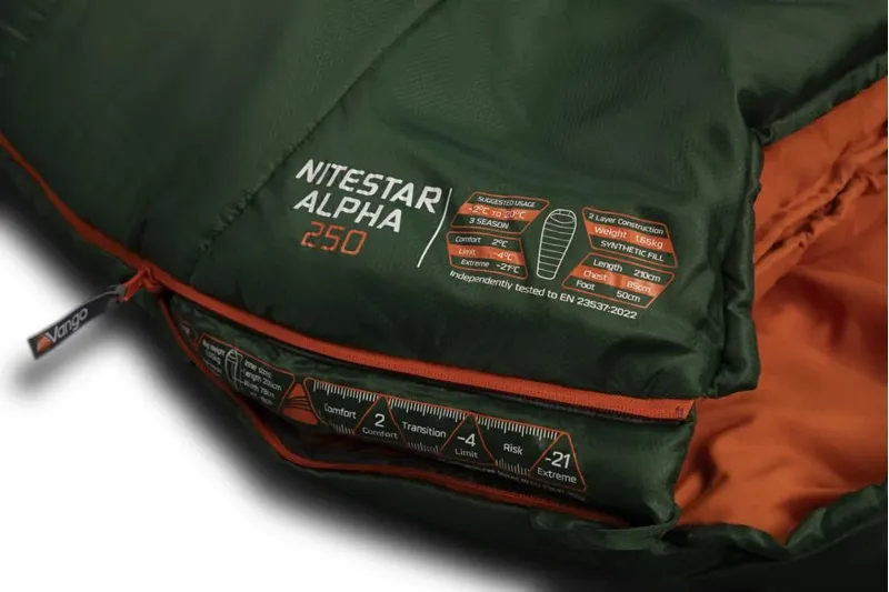 VANGO Nitestar Alpha 250 -4 Sleeping bag in Forest Green-2