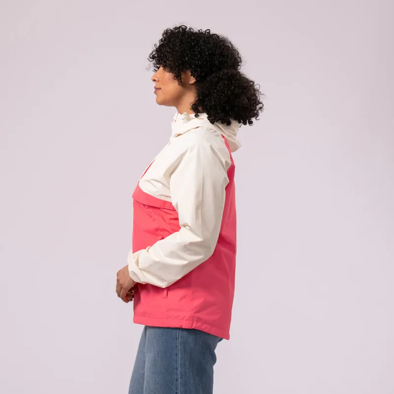 MAC IN A SAC Nomad Women's Waterproof Kagoul in Ivory/Poppy-2