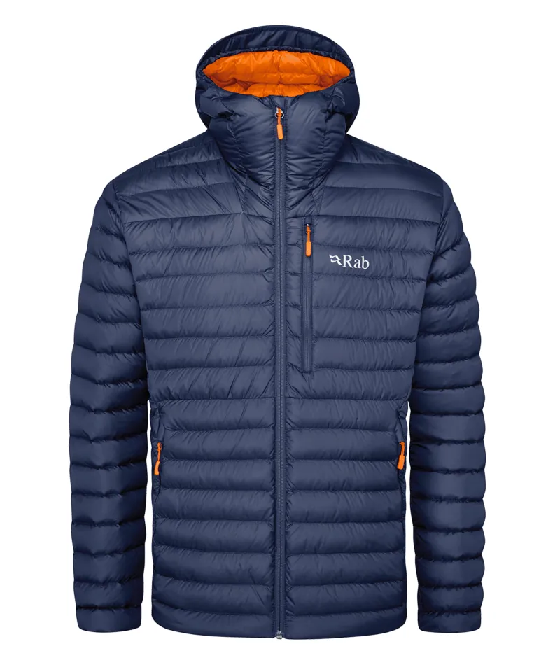 Rab Microlight Alpine Jacket in Deep Ink Marmalade