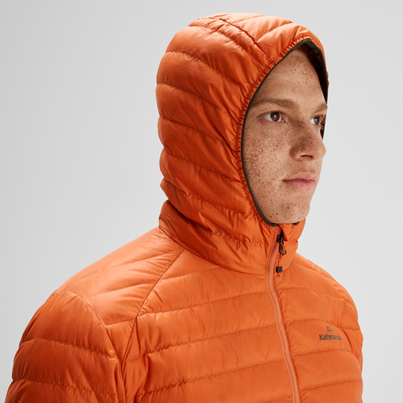 Kathmandu Heli R Down Hooded Jacket in Squash-3