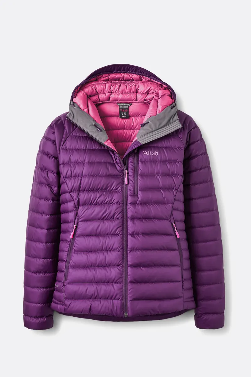 RAB Wowens Microlight Alpine Down Jacket in Mulberry