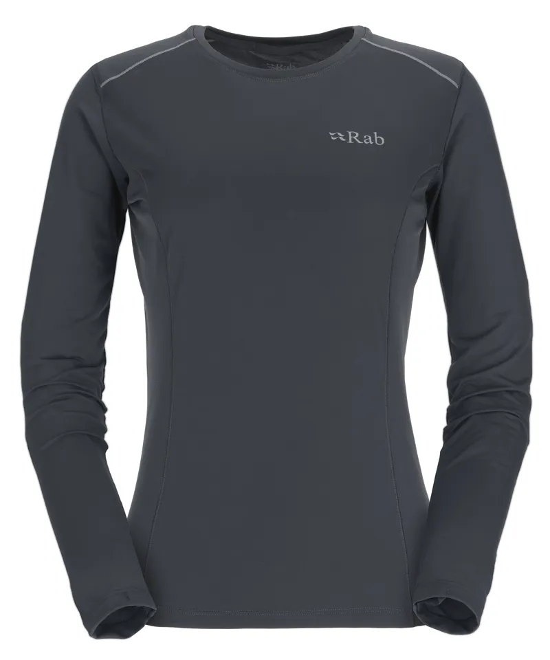 Rab Force Long Sleeve Women's T-shirt in Beluga
