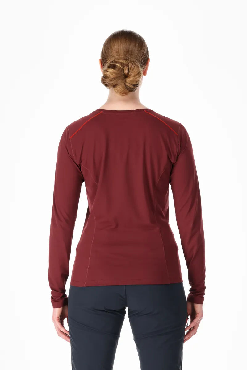 Rab Force Long Sleeve Women's T-shirt in Deep Heather-3