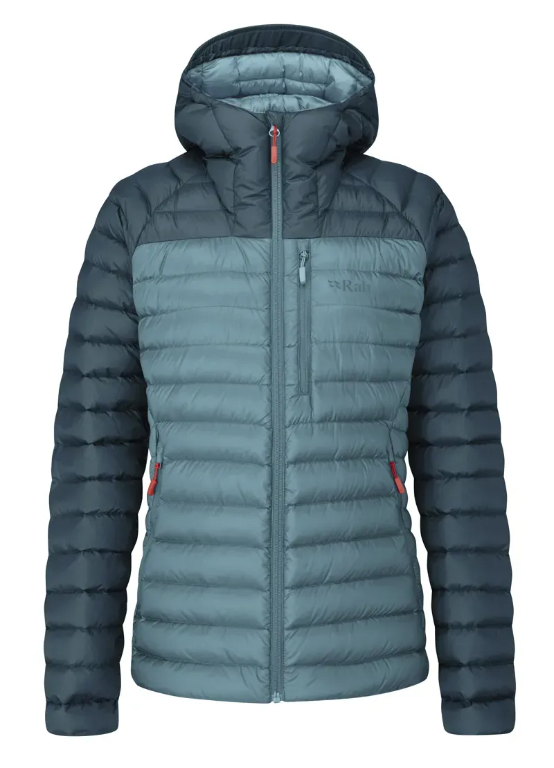 Rab Womens Microlight Alpine Down Jacket in Orion Blue/Citadel
